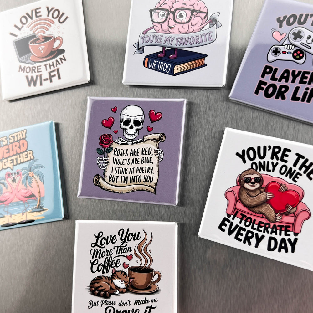 
                  
                    "Love You More Than Coffee" Valentine's Day Funny Quote Magnet Set of 4
                  
                