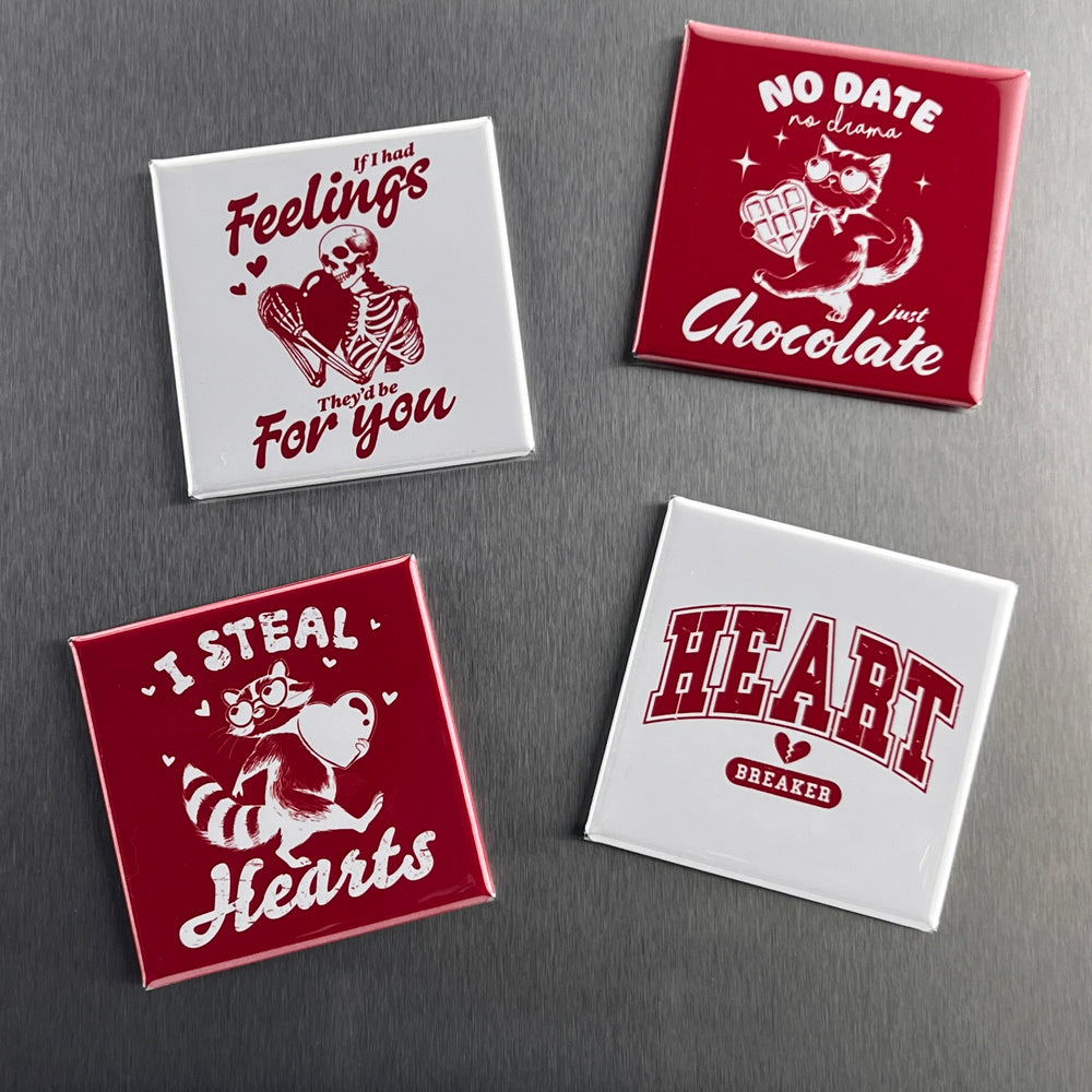 
                  
                    Red and White Funny Sarcastic Valentine's Quote Gift Set of 4
                  
                